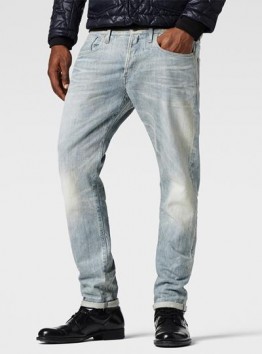 3301 Tapered Red Listing Jeans