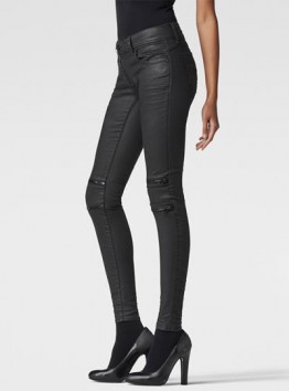 Lynn Custom Zip Mid-Rise Skinny Jeans