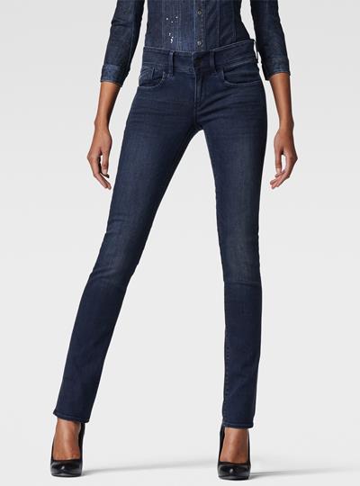 Lynn Mid-Rise Straight Jeans