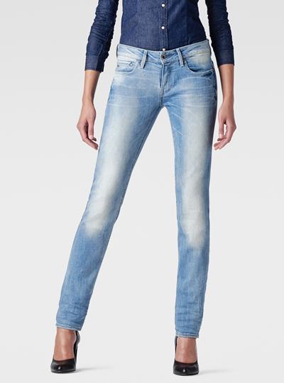 Midge Mid-Rise Straight Jeans