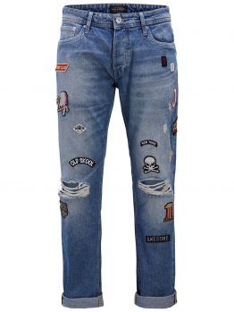 JACK & JONES Mike Original Patch Jos 679 Comfort Fit Jeans Heren Blauw